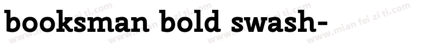 booksman bold swash字体转换